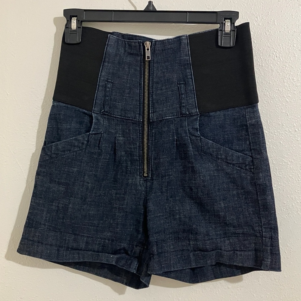 Chic High Waist Denim Shorts